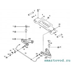 Болт задний рычага передней подвески Smart ForTwo / Roadster 1998 - 2007