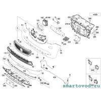 Абсорбер / пенопласт переднего бампера Smart 453 ForTwo / ForFour 2014 ->
