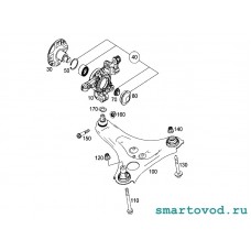 Подшипник ступицы передней Smart 453 ForTwo / ForFour 2014 ->