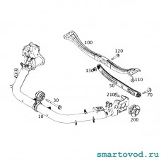 Рычаг / Тяга задней подвески Smart 453 ForTwo / ForFour 2014 -> 