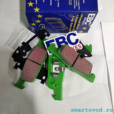 Колодки тормозные передние EBC Greenstuff Smart 453 ForTwo / ForFour 2014 - >