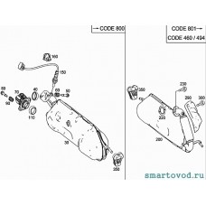 Кольцо уплотнительное / прокладка приемной трубы глушителя Smart  451 ForTwo 2007 - 2012