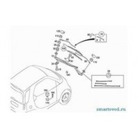 Стеклоочиститель / трапеция без мотора / редуктора Smart 450 ForTwo 1998 - 2007